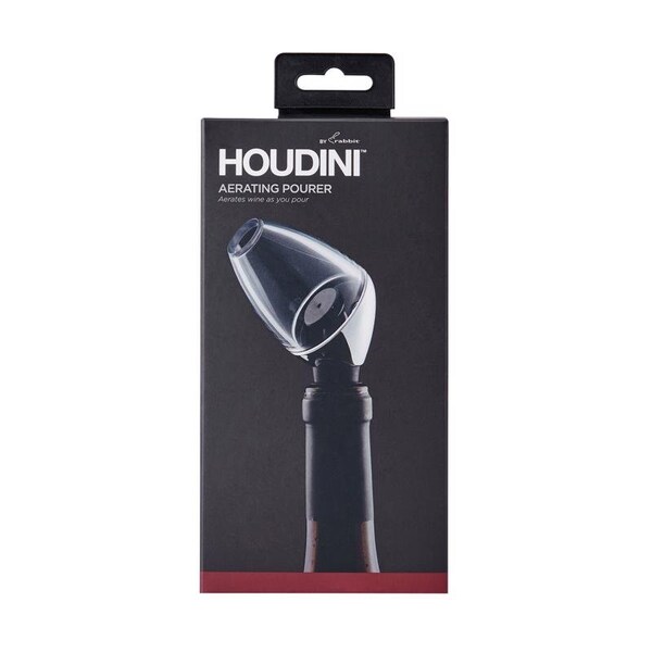 Houdini Houdini Deluxe 16 oz Silver Chrome Aerating Wine Pourer - W9112