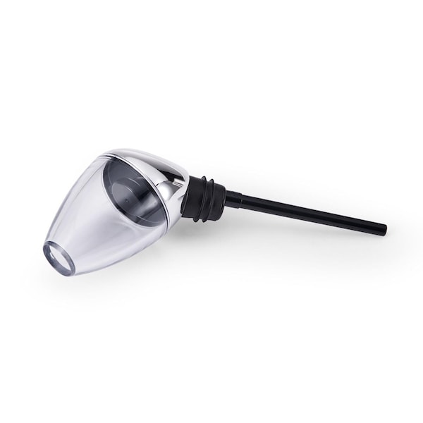 Houdini Houdini Deluxe 16 oz Silver Chrome Aerating Wine Pourer - W9112