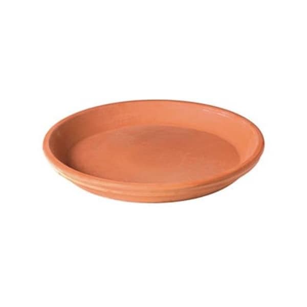 Deroma Deroma 225972 6.7 x 1 in. Terra Cotta Clay Saucer - Pack of 24 - 225972