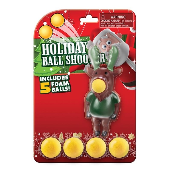 Playmaker Toys Playmaker Toys Reindeer Ball Shooters Assorted 6 pc - 14180