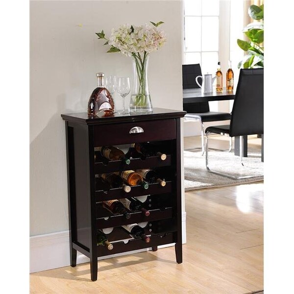 Kb KB WR1343 34 x 24 x 13 in. Wine Rack - Dark Cherry - WR1343
