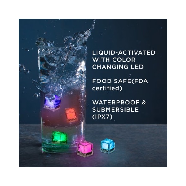 Hastings Home Hastings Home Color Change LED Cube Water Lights - 127386RNV