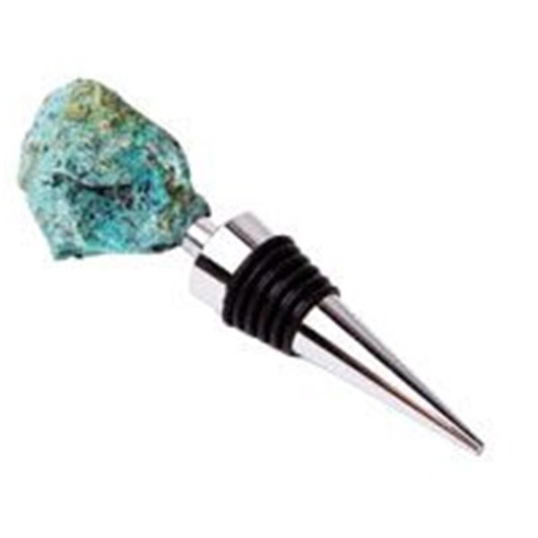 Zees Creations Stainless Steel Gemstoppers, African Turquoise - GS1005