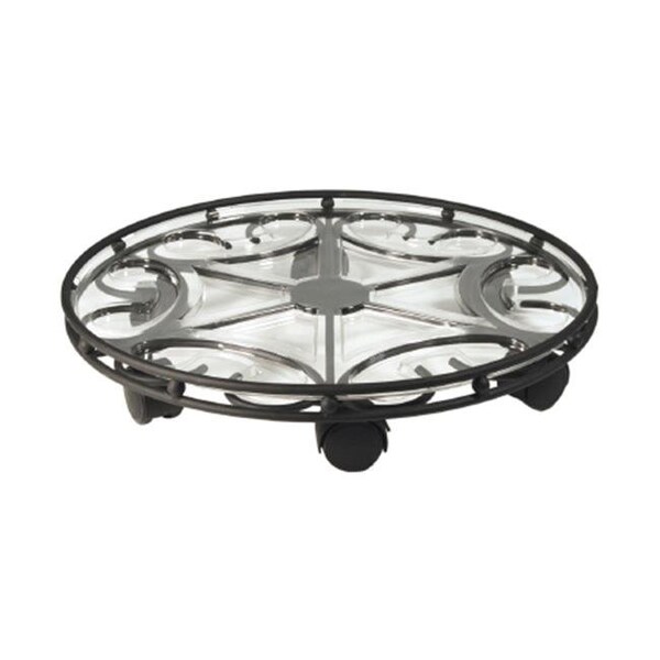 Plastec Plastec P55 SC21BK Saucer Caddy Pro 21 in. Black - P55 SC21BK