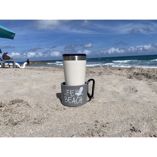 Geckobrands Geckobrands Gray Plastic 8 in. H Beverage Holder Stake - GBH-48751-GR