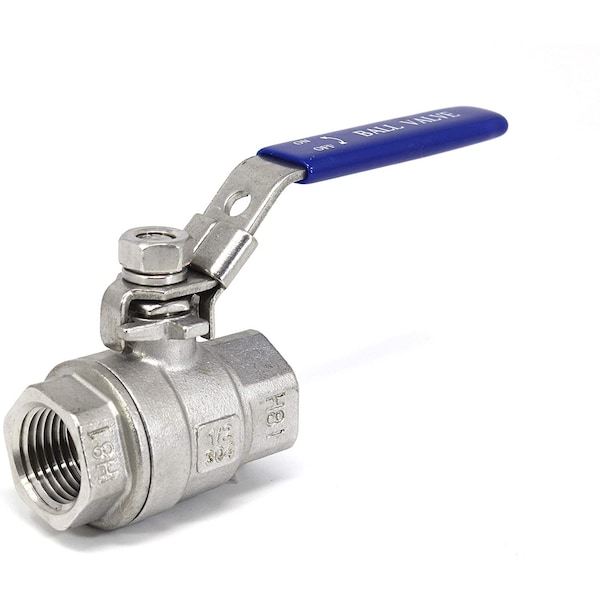 Concord 1/2" Female NPT Stainless Steel Ball Valve 304 Full Port Brew Gear - KA-07