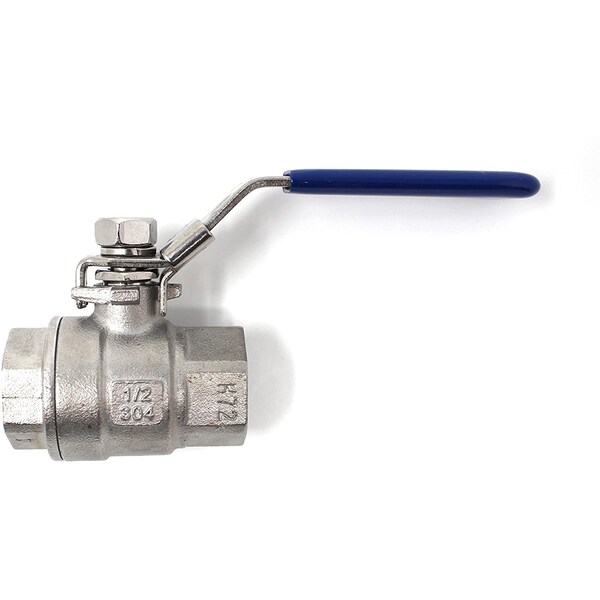 Concord 1/2" Female NPT Stainless Steel Ball Valve 304 Full Port Brew Gear - KA-07