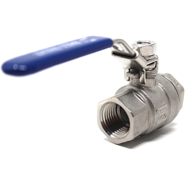 Concord 1/2" Female NPT Stainless Steel Ball Valve 304 Full Port Brew Gear - KA-07