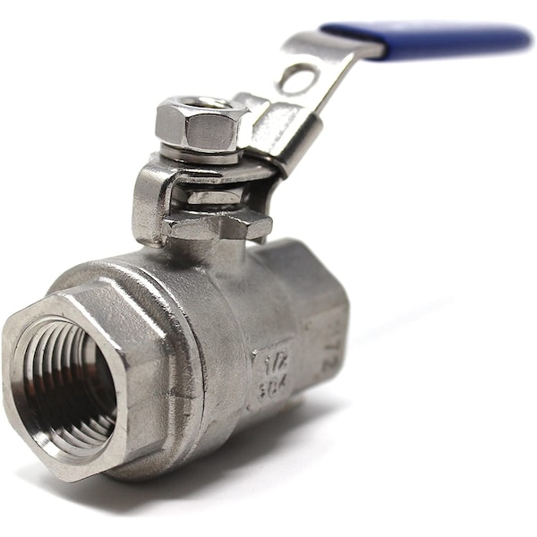 Concord 1/2" Female NPT Stainless Steel Ball Valve 304 Full Port Brew Gear - KA-07