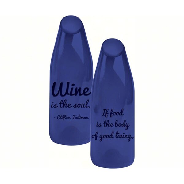 Evergreen Enterprises By The Bottle Large Glass Cork Carafe Wine Is The Soul - EG8GCH009