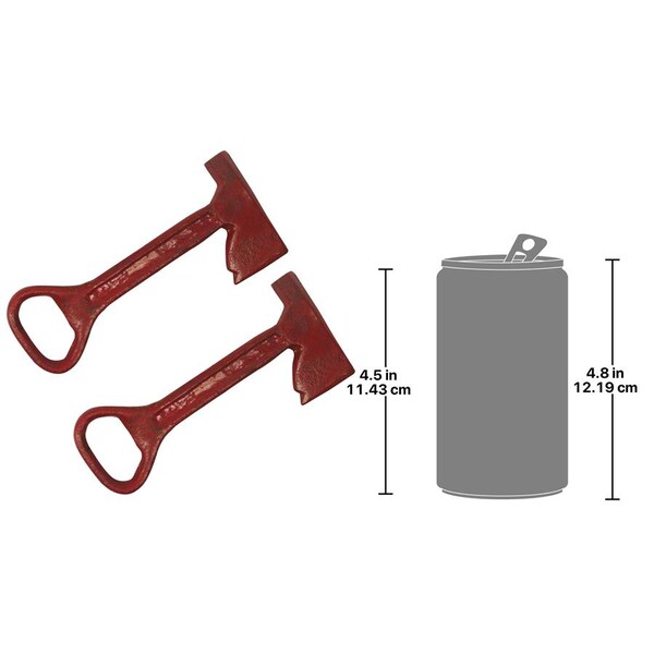 Design Toscano Fireman Ax Cast Iron Bottle Opener, PK 2 - SP92337