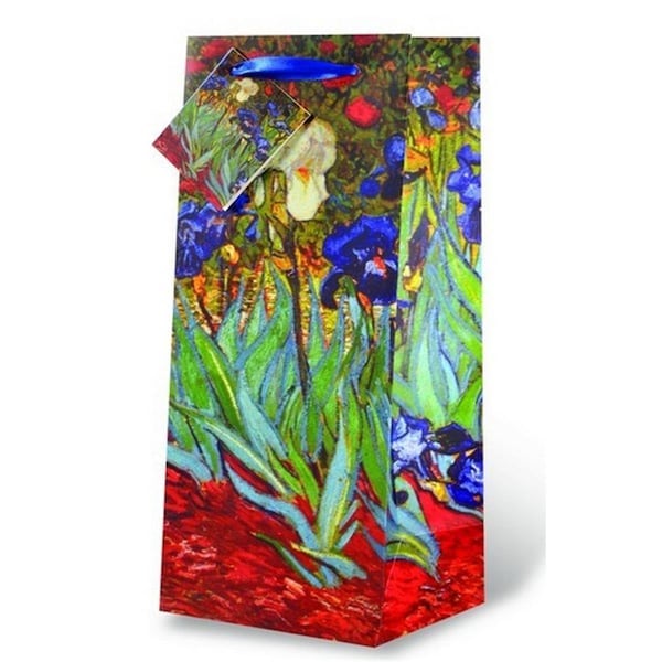 Wrap-Art Van Gogh-Irises Wine Bottle Gift Bag - 17529