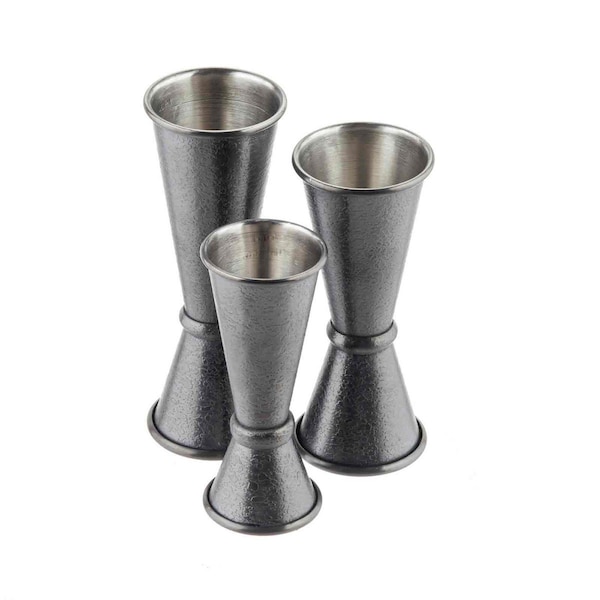 Tablecraft Japanese Jigger, 0.5 oz/1 oz, Black Finish - 10560