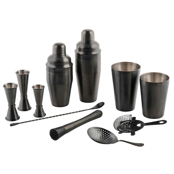 Tablecraft Japanese Jigger, 0.5 oz/1 oz, Black Finish - 10560