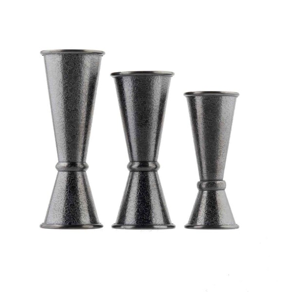 Tablecraft Japanese Jigger, 1 oz/1.5 oz, Black Finish - 10561
