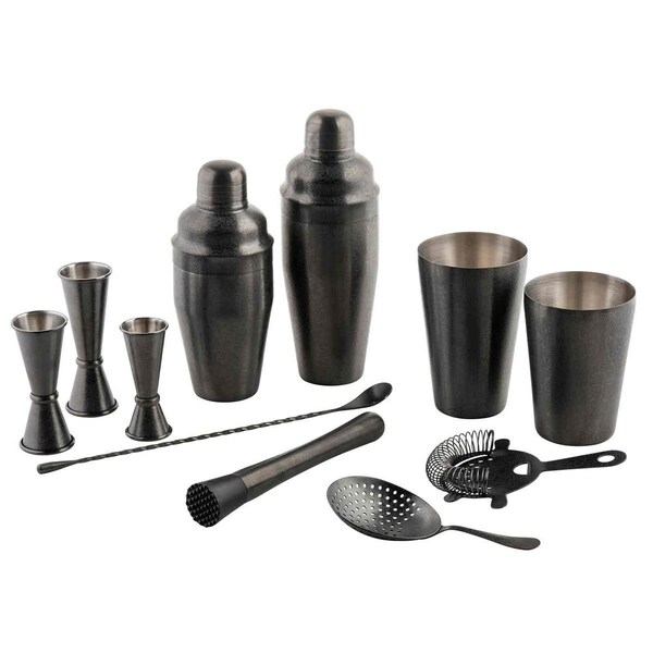 Tablecraft Japanese Jigger, 1 oz/1.5 oz, Black Finish - 10561