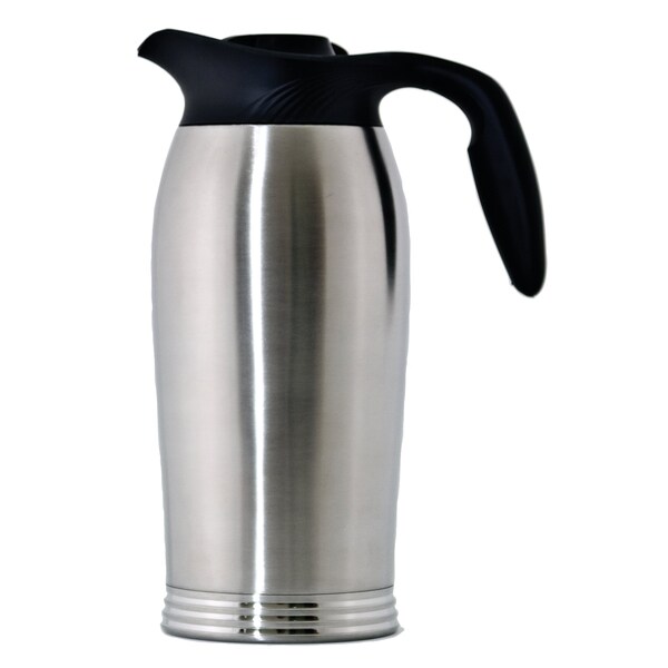Service Ideas ErgoServ Tall Profile Brew-In Carafe, Stainless Vacuum Insulation, 1.9 Liter, Brushed - 10-00185-000
