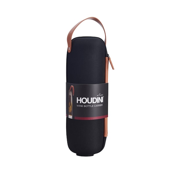 Houdini 1 L Black Vinyl Wine Carrier - 5271255