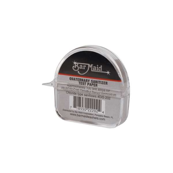 Bar Maid Bar Maid Sani-Maid Paper Quaternary Sanitizer Test, PK1200 - DIS-202