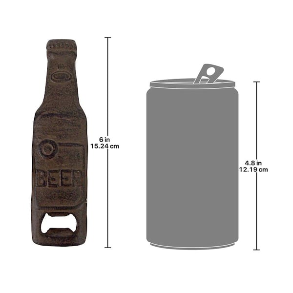 Design Toscano A Cold Bottle of Beer Cast Iron Bottle Opener - QH17813