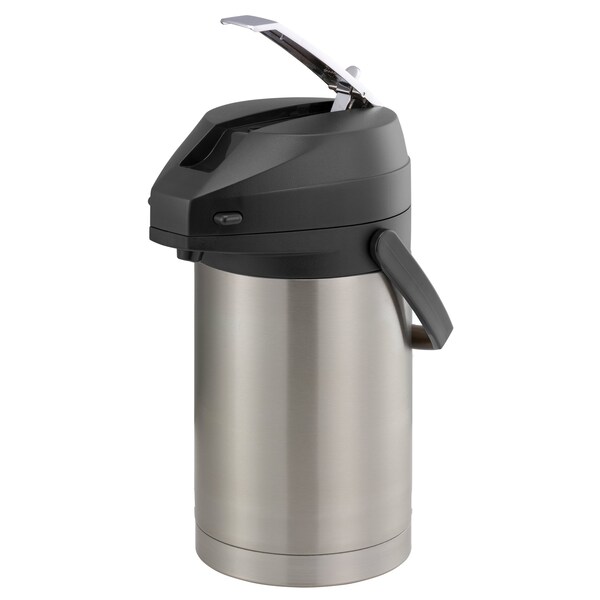 Service Ideas Color Me SVAC, Vacuum Insulated Airpot, Stainless Vacuum, 2.5 Liter, Brushed - CTAL25BL