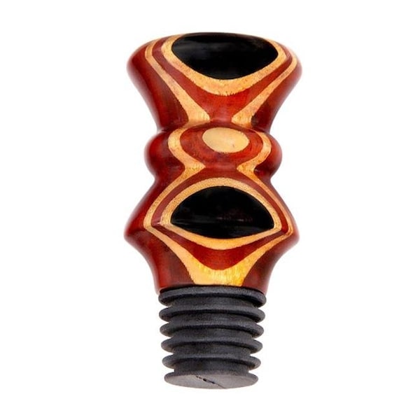 Vinostrumenti VinoStrumenti VSWSAW2 Ebony Eye Flat Top All Wood Wine Bottle Stopper - VSWSAW2