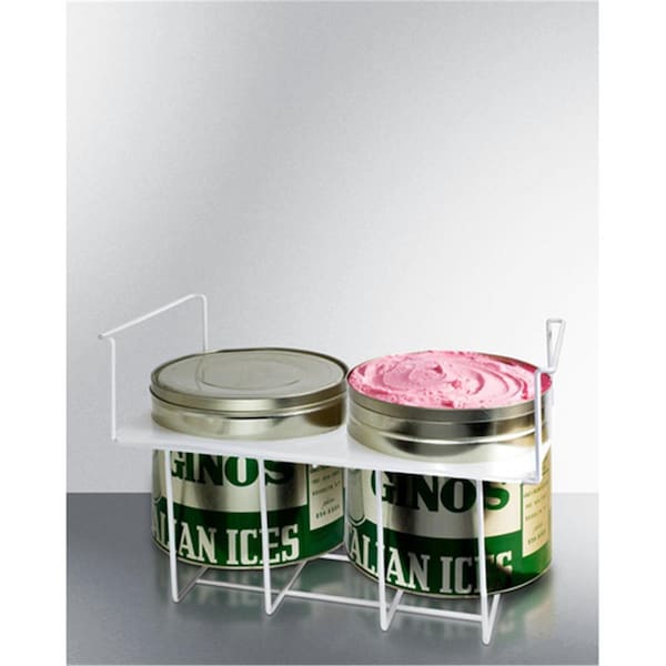 Summit Appliance 9.5 in. Basket Holder for Two Conventional Round Ice Cream Tubs - SU460110