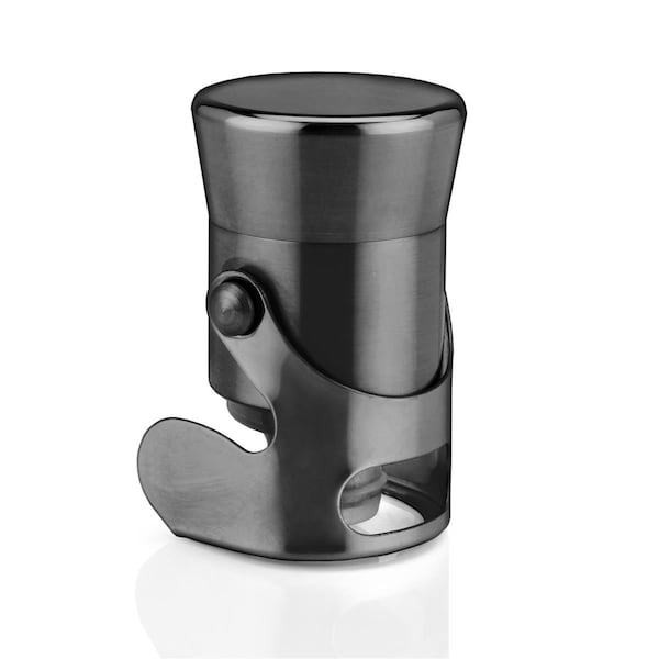 Viski Warren Gunmetal Champagne Stopper, Black - 8174