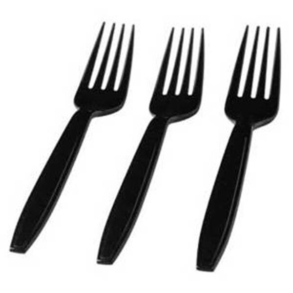 Fineline Settings Fineline Settings 2516-BK Black Forks- Bag - 2516-BK