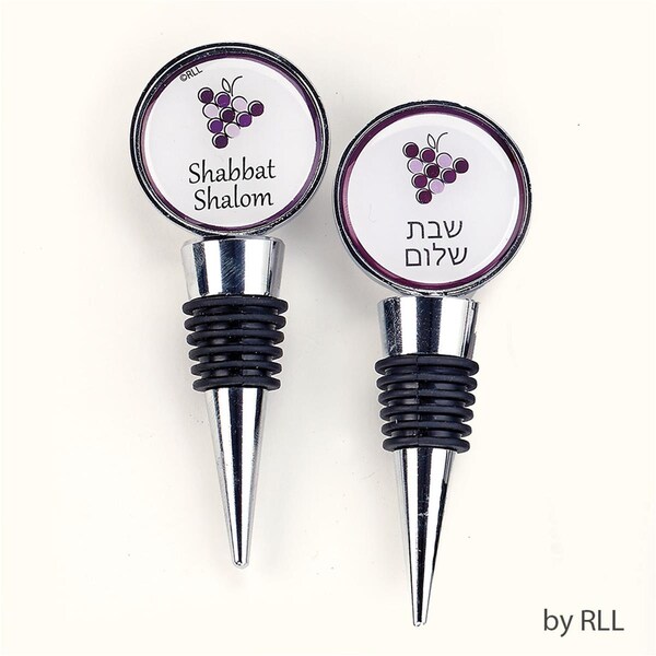 Rite Lite 4 in. Deluxe Wine Topper, Shabbat Shalom, Gift Pack Pack Pack Of 6 - WA-2