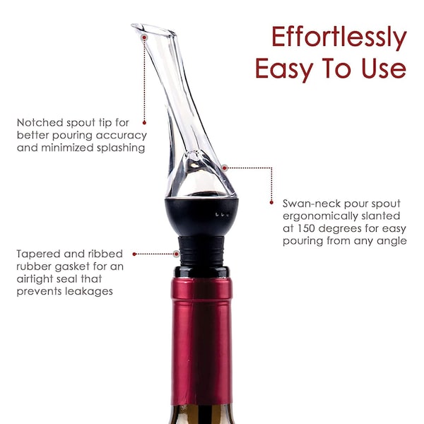 1947Kitchen Wine Aerator Pourer and Decanter Spout - TI-ORLWEP