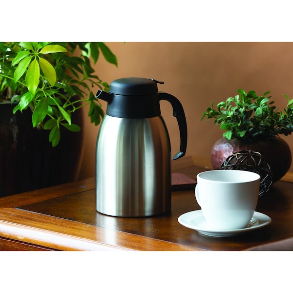 Service Ideas SteelVac Carafe, Vacuum Insulated, 1.5 Liter, Brushed Stainless - FVPC15