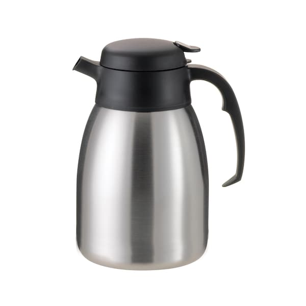 Service Ideas SteelVac Carafe, Vacuum Insulated, 2.0 Liter, Brushed Stainless - FVPC20
