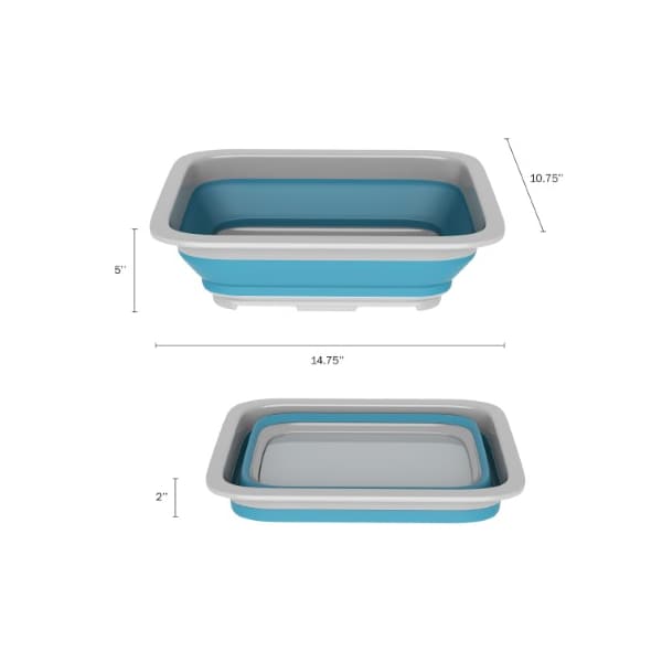 Leisure Sports Leisure Sports 10L Collapsible Portable Wash Basin, Blue - 316038KOG
