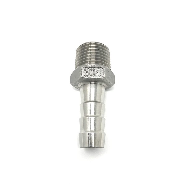 Concord 1/2" Barb Hose to 1/2" NPT Threads, 304 S/S, PK2 - PF-BR-12X2
