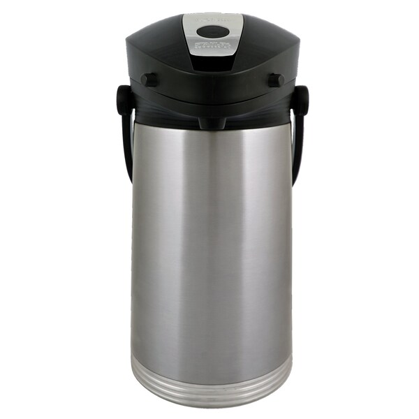 Service Ideas Ergoserv Airpot, Stainless Vacuum Insulation, 2.5 Liter, Brushed - 10-00181-000