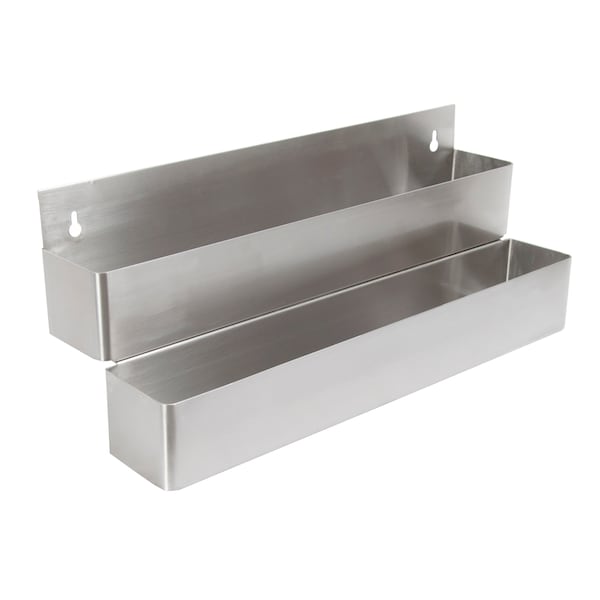 Bk Resources Stainless Steel Keyhole Mount, 24" Double Speed Rail 18 GA - BKUBSR-2-24