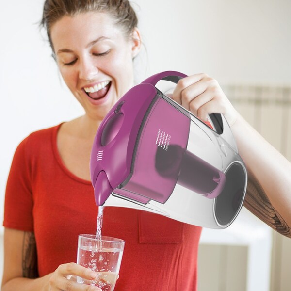 Drinkpod Drinkpod Alkaline Water Filter Pitcher, 8-Stage Cartridge 2.5L Includes 3 Alkaline Water Filters - DPPITCHER1SP