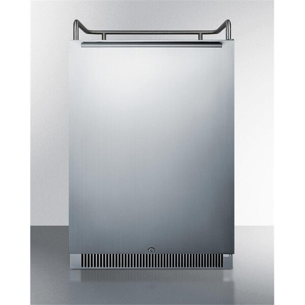 Sharptools Built-in Under Counter Frost-Free, Beer Dispenser with Digital Controls, Full Size, Stainless Steel - SH3181961