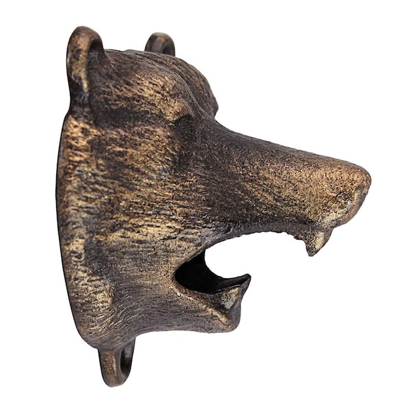 Design Toscano Grizzly Bear of the Woods Cast Iron Bottle Opener - SP1622