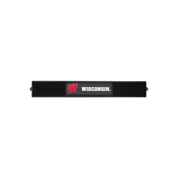 Fanmats FanMats Drink Mat, University of Wisconsin, 3-1/4 x 24 x 1 - 14027