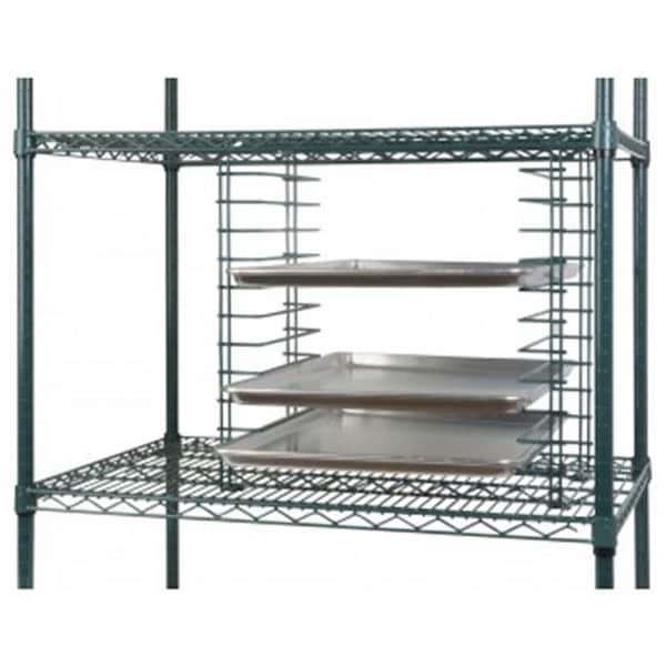 Focus Foodservice Focus Foodservice FWTS12GN Wire tray slide 17-.87 in. wide cap 12 trays green epoxy - FWTS12GN