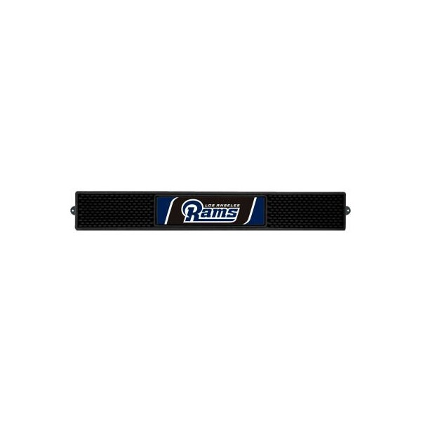 Fanmats FanMats Drink Mat, 20538, NFL - Los Angeles Rams, 3-1/4"x 24"x 1" - 20538