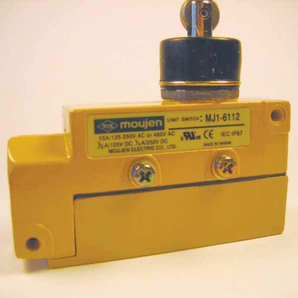 Interruptor de límite de alta resistencia Moujen, émbolo, rodillo, DPST - MJ1-6112
