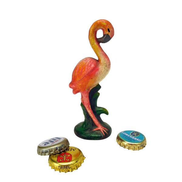 Design Toscano Pink Flamingo Cast Iron Bottle Opener - SP967