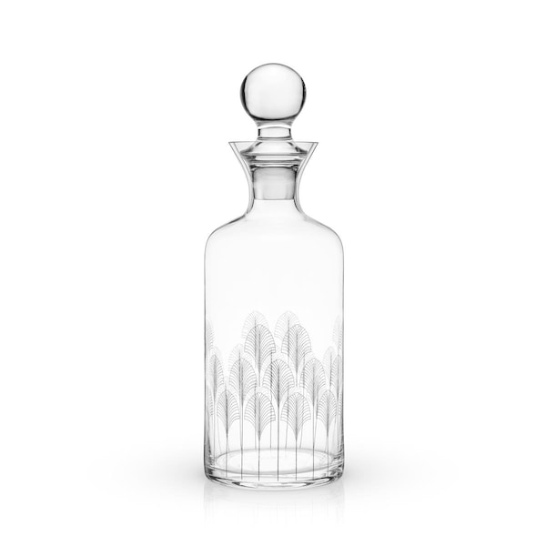 Viski Admiral - Deco Liquor Decanter, Clear - 9493