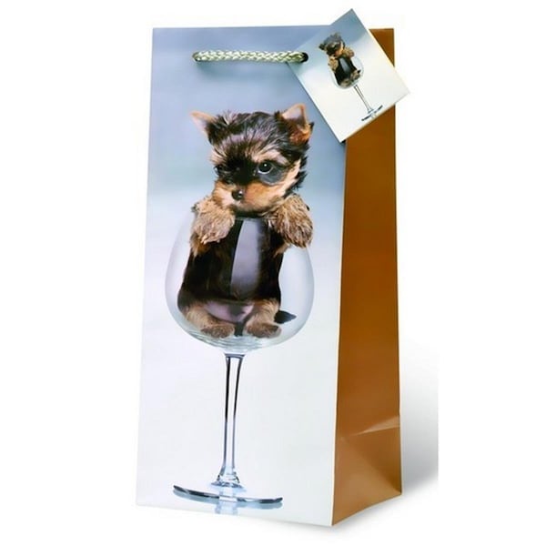 Wrap-Art A Puppy Pour Wine Bottle Gift Bag - 17712