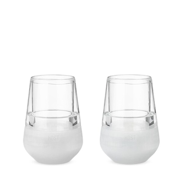 Host Host 1745 Glass Freeze Wine Glass; Clear - Set of 2 - 1745