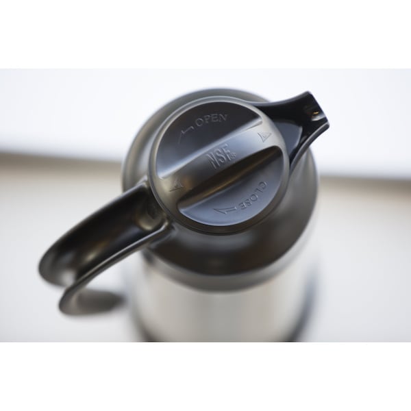 Service Ideas SteelVac Creamer, Vacuum Insulated Carafe, Stainless Vacuum, 0.7 Liter - SSN100