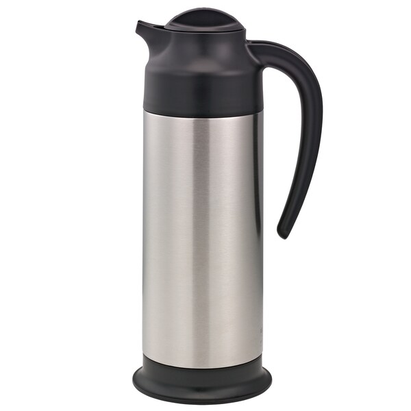 Service Ideas SteelVac Creamer, Vacuum Insulated Carafe, Stainless Vacuum, 0.7 Liter - SSN100